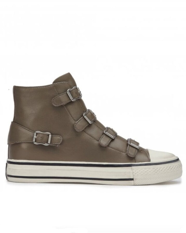 Ash Leather Buckle Sneakers | Shop the world's largest collection of  fashion | ShopStyle