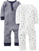 Thumbnail for your product : Carter's Baby Boys' 2-Pack Nautical Preemie Coveralls