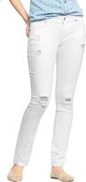 Thumbnail for your product : Old Navy Women's The Flirt Distressed White Skinny Jeans