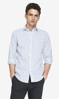Thumbnail for your product : Express Non-Iron Fitted Plaid Shirt