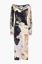 Thumbnail for your product : Emilio Pucci Ruched Printed Jersey Midi Dress