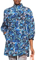 Thumbnail for your product : Baum und Pferdgarten AAliah High-Neck Printed Ruched Dress