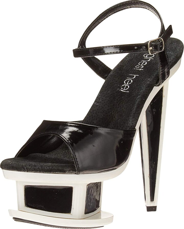 black platform heels size 11