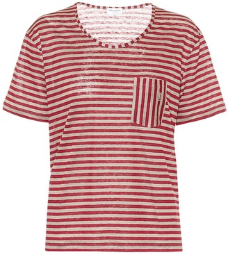 saint laurent striped t shirt