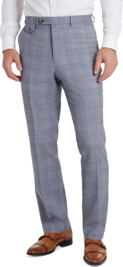 Tayion Collection Men's Classic-Fit Plaid Suit Pants - ShopStyle