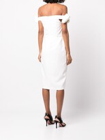 Thumbnail for your product : Aidan Mattox Off-Shoulder Bow-Detail Dress