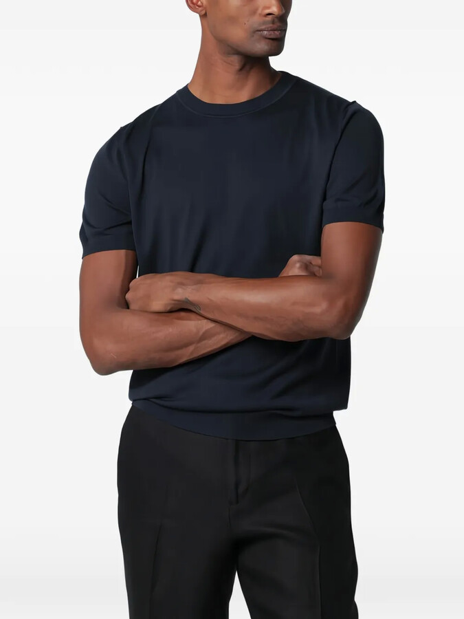 Lardini short-sleeve knitted T-shirt