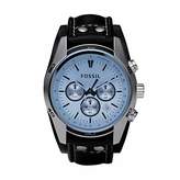 Thumbnail for your product : Fossil CH2564 Coachman Black Leather Mens Watch