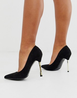 statement black heels