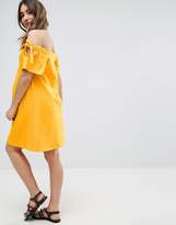 Thumbnail for your product : ASOS Maternity Off Shoulder Dress With With Tie Sleeve Detail