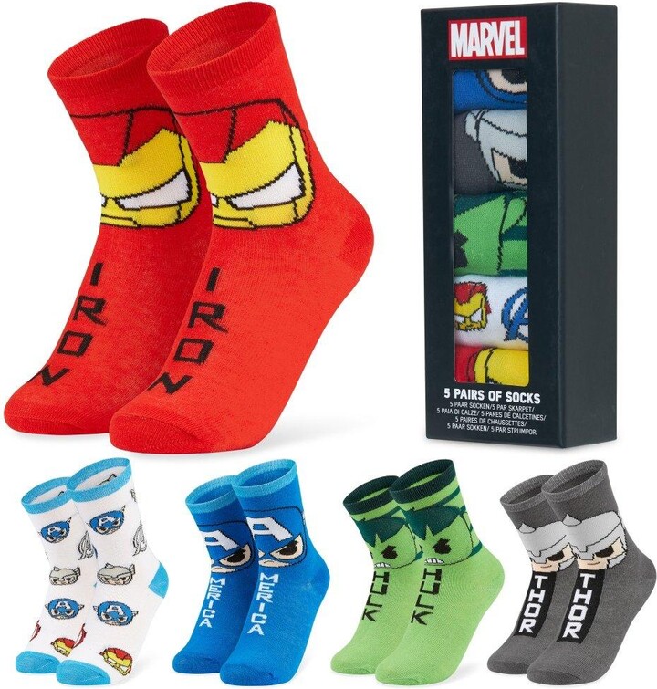 Marvel Avengers Socks Pack Of 5 - ShopStyle
