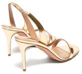 Thumbnail for your product : Aquazzura So Nude 85 Mirrored-leather Slingback Sandals - Womens - Gold