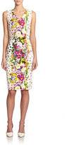 Thumbnail for your product : Carolina Herrera Confetti Floral-Print Sheath