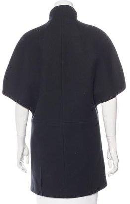 CNC Costume National Wool-Blend Short Sleeve Coat
