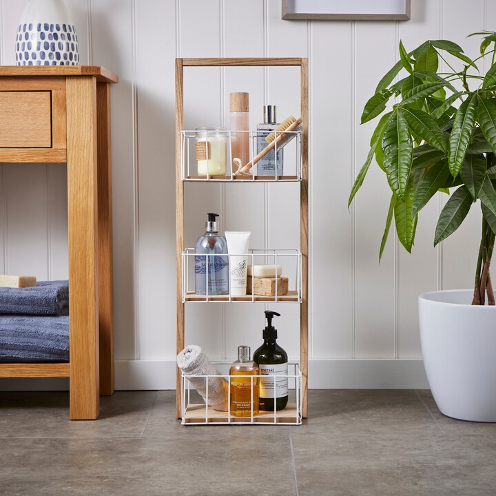 Dunelm 3 Tier Coastal Caddy Natural ShopStyle Shelves