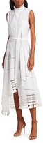 Thumbnail for your product : Derek Lam 10 Crosby Nerioa Lace Insert Tie-Wiast Maxi Dress