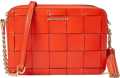 Michael Michael Kors Marilyn Medium Leather Satchel - Optic Orange