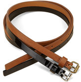 Thumbnail for your product : Marks and Spencer 2 Pack Square Buckle Skinny Belts