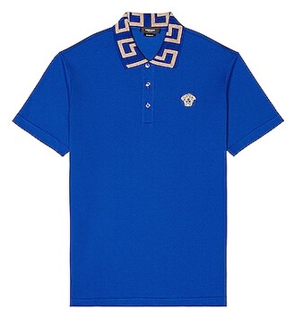 Versace Polo in Blue - ShopStyle