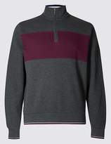 Thumbnail for your product : Marks and Spencer Pure Cotton Funnel Neck Top