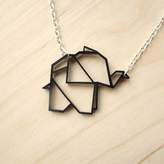 Thumbnail for your product : R & E ( q u i e t l y c r e a t i v e ) Geometric Baby Origami Elephant Necklace
