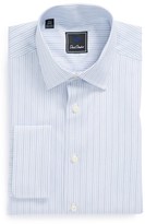 Thumbnail for your product : David Donahue Regular Fit Stripe French Cuff Dress Shirt