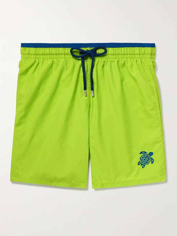 Vilebrequin Moka Straight-Leg Mid-Length ECONYL® Swim Shorts