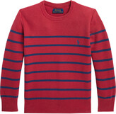 Thumbnail for your product : Ralph Lauren Kids Boy's Mesh Knit Striped Sweater, Size 4-7