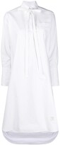 Thumbnail for your product : Thom Browne Tie-Fastening Long-Sleeve Shirt Dress