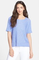 Thumbnail for your product : Eileen Fisher Organic Linen & Cotton Scoop Neck Top (Regular & Petite)