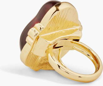 Kenneth Jay Lane Gold-tone stone ring
