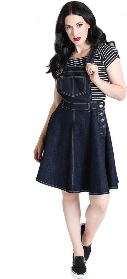 denim pinafore dress uk