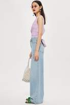 Thumbnail for your product : Topshop Womens Check Wrap Crop Top - Lilac