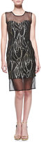 Thumbnail for your product : Milly Organza-Detail Sheath Dress