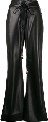 Nanushka High-Waisted Faux-Leather Trousers