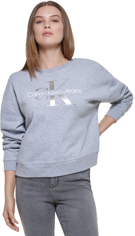 Calvin Klein Jeans White Women's Sweatshirts & Hoodies | Shop the 