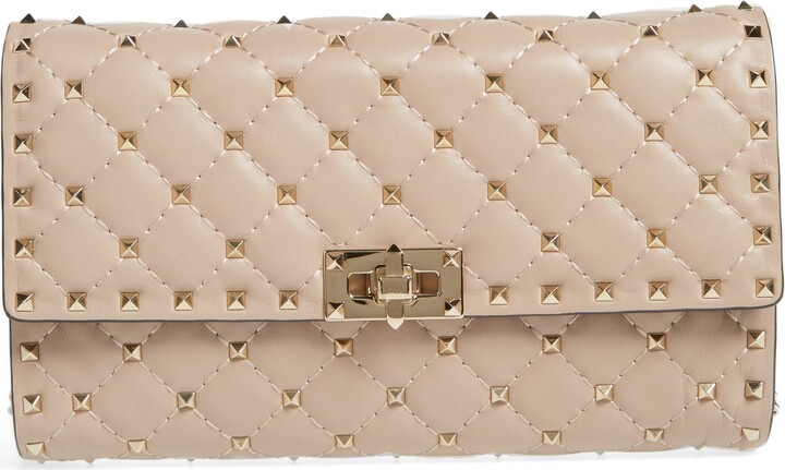 Valentino Garavani Rockstud Matelassé Quilted Leather Crossbody Bag