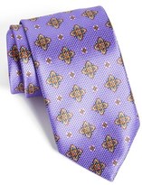Thumbnail for your product : David Donahue Silk Medallion Tie