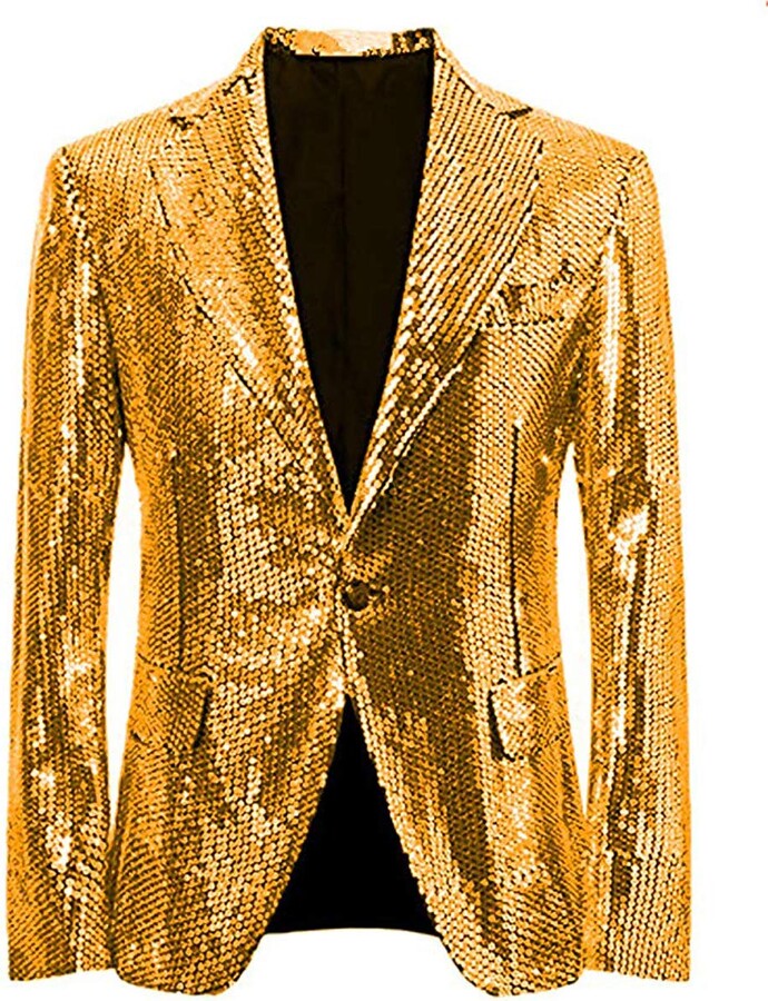 gold blazer men