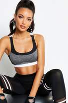 Thumbnail for your product : boohoo Fit Performance Mesh Detail Sports Bra