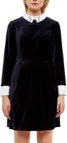 Thumbnail for your product : Ted Baker Cheryll Embellished Collar Velvet Dress