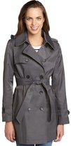 Thumbnail for your product : DKNY grey 'Harper' cotton blend belted trench