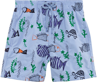 Vilebrequin Embroidered Cartoon Fish Trunks