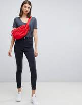 Thumbnail for your product : ASOS Design Ridley High Waist Skinny Jeans In Washed Black