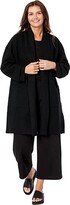 Thumbnail for your product : Eileen Fisher Petite High Collar Coat