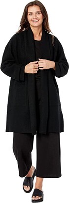 Eileen Fisher Petite High Collar Coat