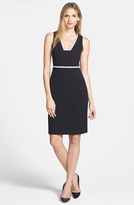 Thumbnail for your product : Anne Klein Contrast Trim Sheath Dress