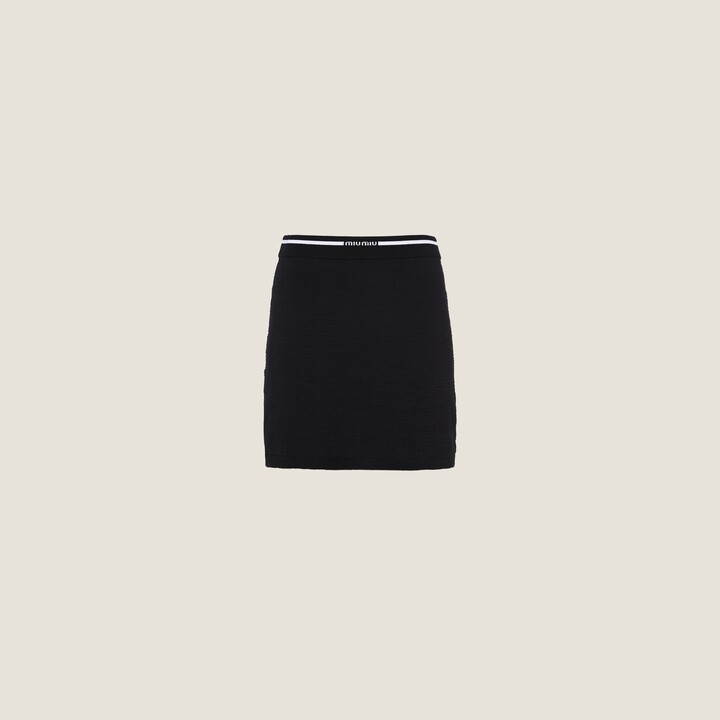 Miu Miu Viscose Skirt - ShopStyle