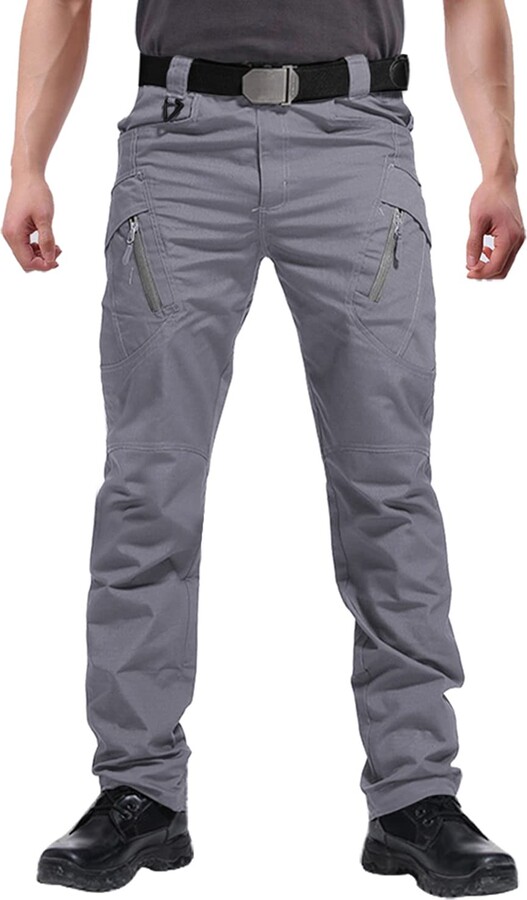 FEDTOSING Men's Outdoor Cargo Work Trousers Military Tactical Pants