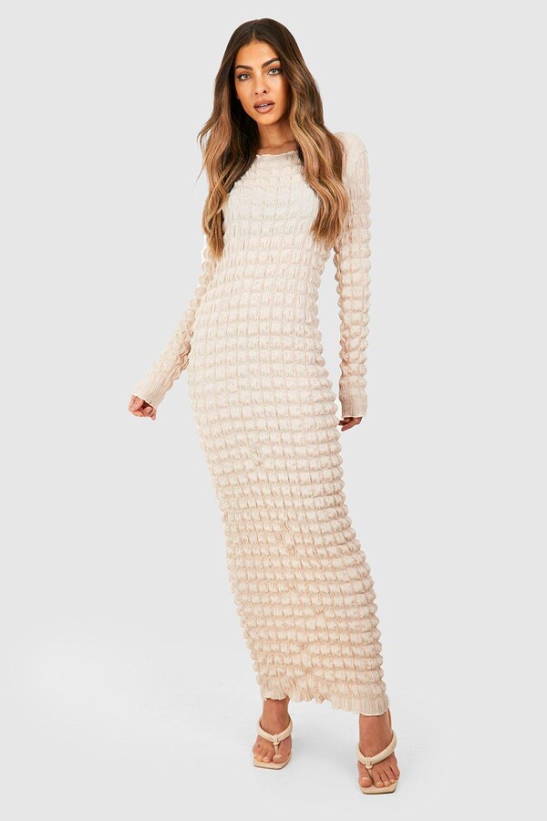 Bubble Textured Maxi Dress ShopStyle